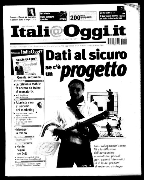 Italia oggi : quotidiano di economia finanza e politica